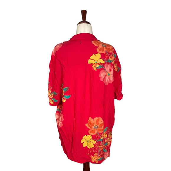 Free People Share Good Vibes Buttondown Shirt    Size: L - Picture 4 of 5